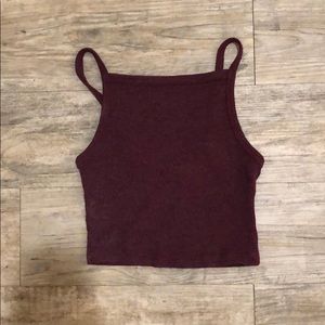 Plum crop top